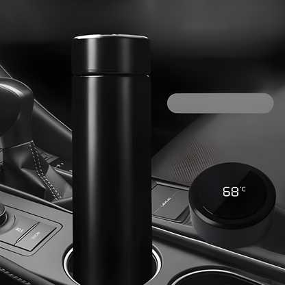 Stainless Steel Temperature  HOT & COLD Water Bottle Thermos, Double Wall Vacuum Intelligent Cup with LCD Smart Display (500 ML)